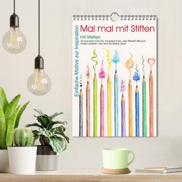 Produktbild: Mal mal mit Stiften (Wandkalender 2026 DIN A4 hoch), CALVENDO Monatskalender