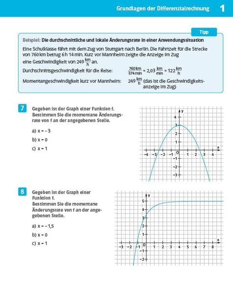 Produktbild: Klett Sicher im Abi 10-Minuten-Training Oberstufe Mathematik Differenzialrechnung