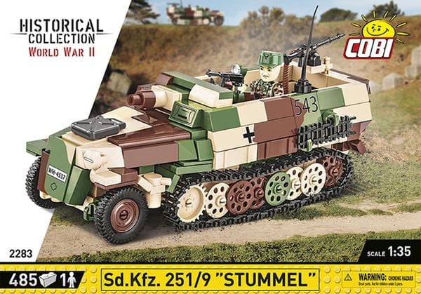 Produktbild: COBI Historical Collection 2283 - SD.KFZ.251/9 Halbkettenfahrzeug Stummel,