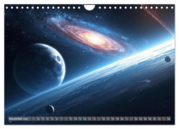 Produktbild: Fantastische Sternenwelten (Wandkalender 2026 DIN A4 quer), CALVENDO Monatskalender