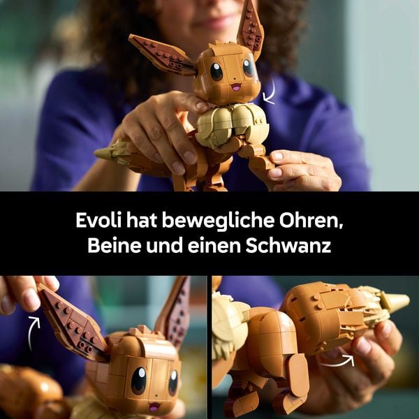 Produktbild: LEGO Pok&eacute;mon 72151 Evoli, 3D Puzzle mit Figur zum Bauen f&uuml;r Erwachsene