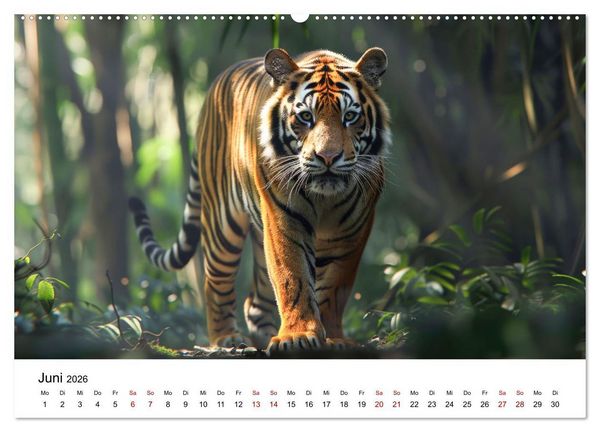 Produktbild: Magische Tierwelt Asiens (hochwertiger Premium Wandkalender 2026 DIN A2 quer), Kunstdruck in Hochglanz
