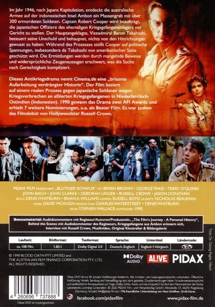 Produktbild: Blutiger Schwur (Blood Oath) / Bewegendes und preisgekr&ouml;ntes Antikriegsdrama nach einer wahren Begebenheit mit Starbesetzung (Pidax Historien-Klassiker)