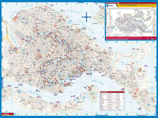 Produktbild: Venice, Venedig, Borch Map