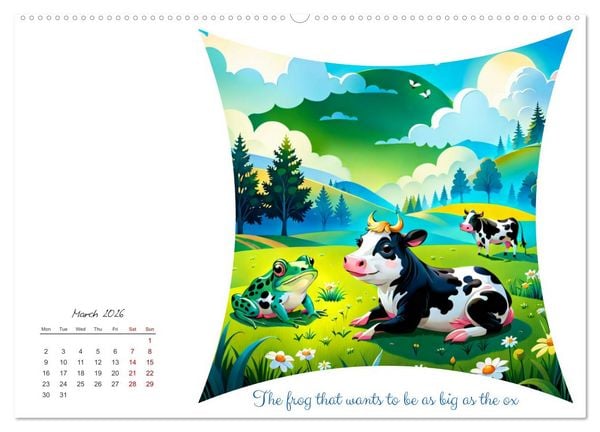 Produktbild: The magical world of fables (High Quality Premium Wall Calendar 2026 DIN A2 landscape),CALVENDO 12 Month Wall Calendar