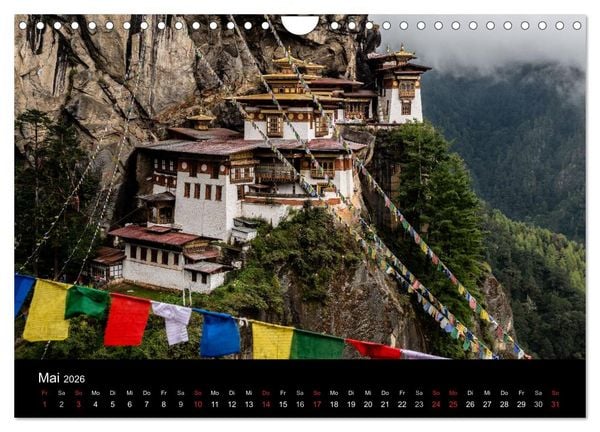 Produktbild: Bhutan - Reise durch das Land des Donnerdrachens (Wandkalender 2026 DIN A4 quer), CALVENDO Monatskalender