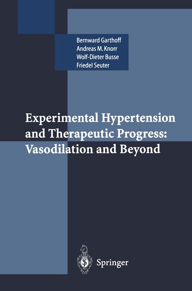 Produktbild: Experimental Hypertension and Therapeutic Progress: Vasodilation and Beyond