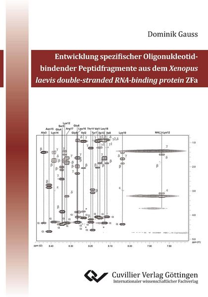 Produktbild: Entwicklung spezifischer Oligonukleotid-bindender Peptidfragmente aus dem Xenopus laevis double-stranded RNA-binding protein ZFa