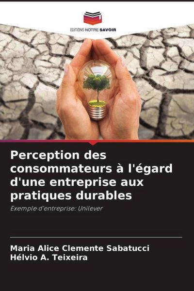 Produktbild: Perception des consommateurs &agrave; l'&eacute;gard d'une entreprise aux pratiques durables