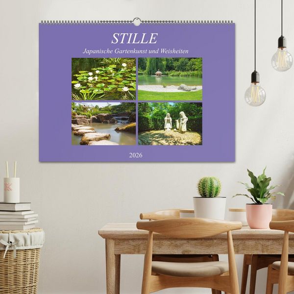 Produktbild: Stille. Japanische Gartenkunst und Weisheiten (Wandkalender 2026 DIN A2 quer), CALVENDO Monatskalender