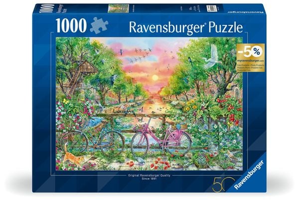 Ravensburger 12001089 - Verträumte Fahrräder in Amsterdam