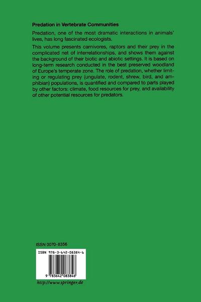 Produktbild: Predation in Vertebrate Communities