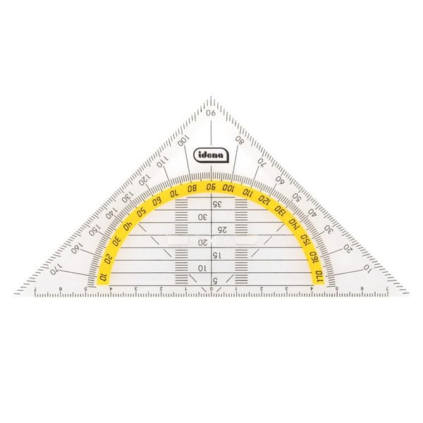 Produktbild: Idena Geodreieck mit Griff 14cm