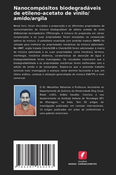 Produktbild: Nanocomp&oacute;sitos biodegrad&aacute;veis de etileno-acetato de vinilo/ amido/argila