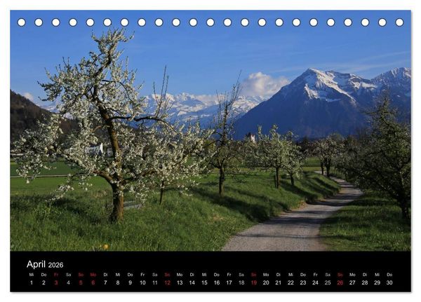 Produktbild: Unterwegs in den Schweizer Bergen - swissmountainview.ch (Tischkalender 2026 DIN A5 quer), CALVENDO Monatskalender