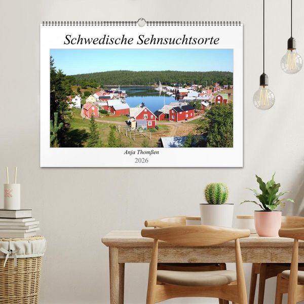 Produktbild: Schwedische Sehnsuchtsorte (Wandkalender 2026 DIN A2 quer), CALVENDO Monatskalender