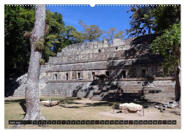 Produktbild: Von Mayas und Azteken - Mexiko, Guatemala und Honduras (hochwertiger Premium Wandkalender 2026 DIN A2 quer), Kunstdruck in Hochglanz