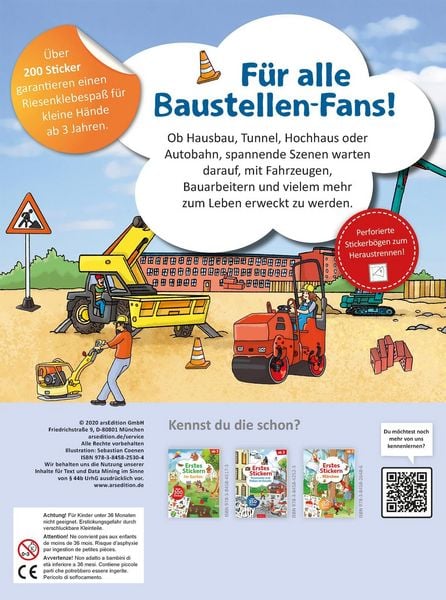 Produktbild: Erstes Stickern &ndash; Baustelle