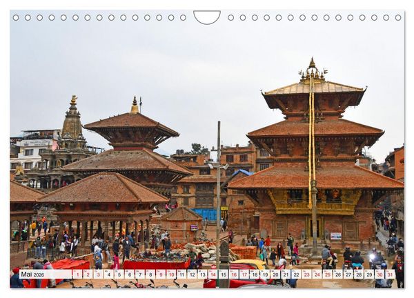 Produktbild: LALITPUR, die alte K&ouml;nigsstadt (Wandkalender 2026 DIN A4 quer), CALVENDO Monatskalender