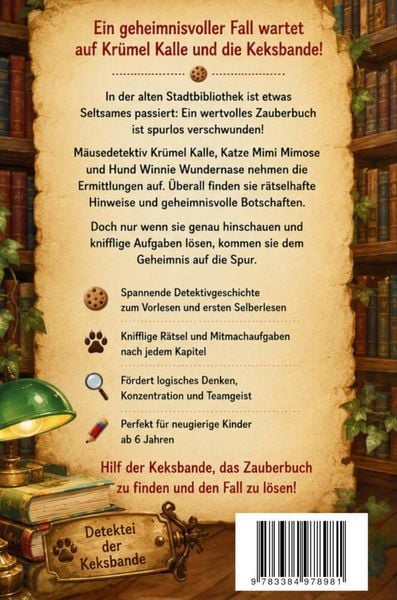 Produktbild: Kr&uuml;mel Kalle - Die Keksbande ermittelt: Das verschwundene Zauberbuch