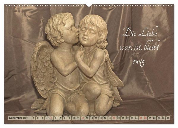 Produktbild: Engel - Die Worte der Liebe (hochwertiger Premium Wandkalender 2027 DIN A2 quer), Kunstdruck in Hochglanz