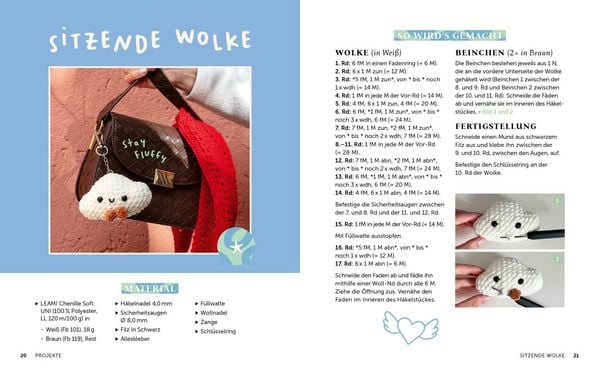 Produktbild: Make it yours! Supers&uuml;&szlig;e Bag Charms h&auml;keln mit @therapyonmyhook