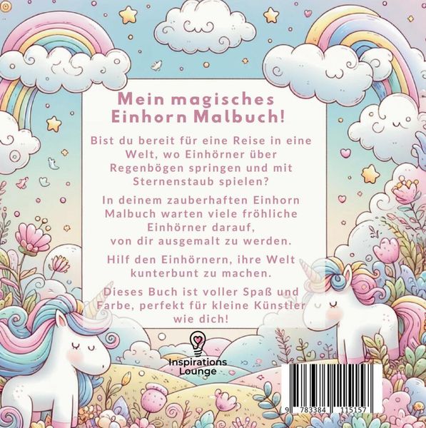Produktbild: Mein Magisches Einhorn Malbuch: Kreativer Spa&szlig; f&uuml;r M&auml;dchen!
