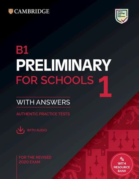 Produktbild: Cambridge English Preliminary for Schools 1 for revised exam from 2020