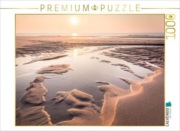 CALVENDO Puzzle Wattlandschaft am Roten Kliff bei Kampen auf Sylt | 1000 Teile Lege-Größe 64 × 48 cm Foto-Puzzle für glückliche Stunden
