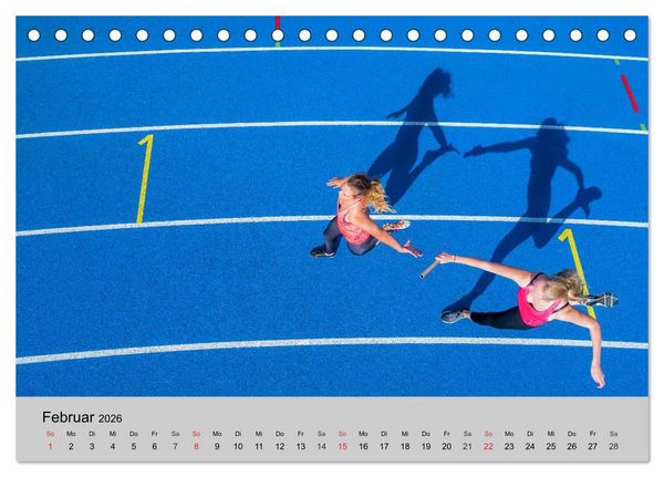 Produktbild: Momente des Sport (Tischkalender 2026 DIN A5 quer), CALVENDO Monatskalender