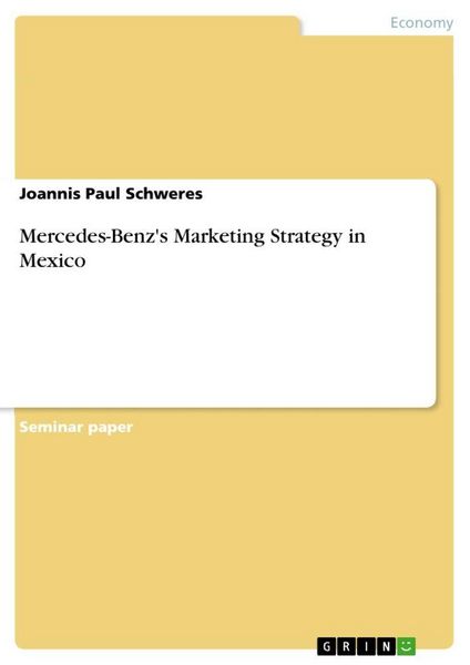 Produktbild: Mercedes-Benz's Marketing Strategy in Mexico