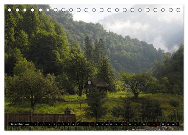 Produktbild: Entlang der Wassertalbahn - Auf schmaler Spur im Norden Rum&auml;niens (Tischkalender 2026 DIN A5 quer), CALVENDO Monatskalender