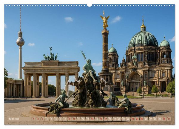 Produktbild: Hauptstadt Patchwork (Wandkalender 2026 DIN A2 quer), CALVENDO Monatskalender