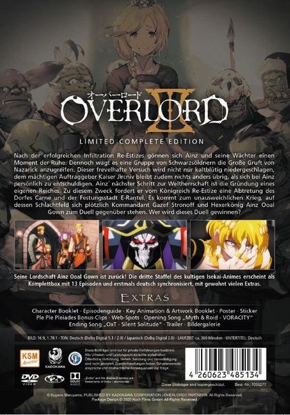 Produktbild: Overlord - Complete Edition - Staffel 3 (3 DVDs)