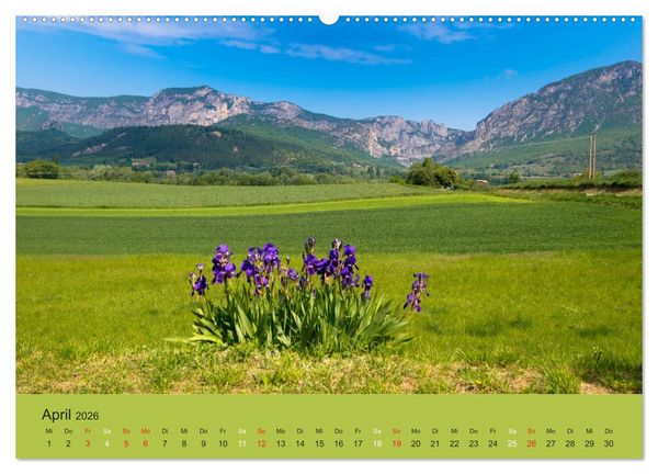Produktbild: Provenzalisches Drome (hochwertiger Premium Wandkalender 2026 DIN A2 quer), Kunstdruck in Hochglanz