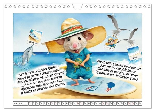 Produktbild: Mausgewitzt - Wo lebt die Maus? (Wandkalender 2026 DIN A4 quer), CALVENDO Monatskalender