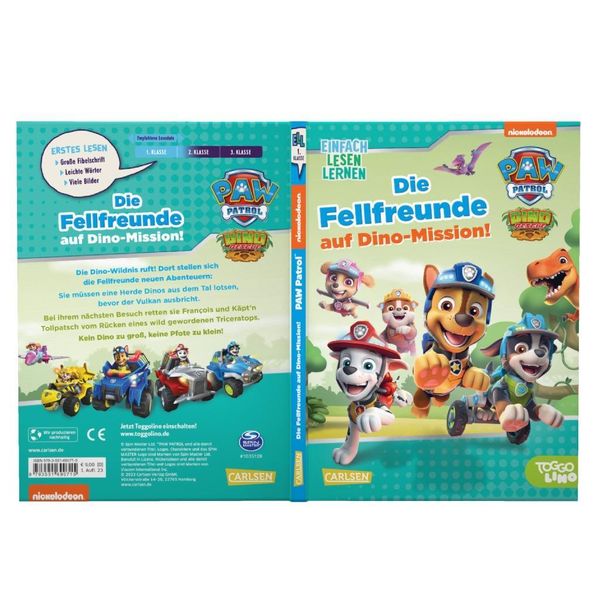 Produktbild: PAW Patrol Erstlesebuch: Die Fellfreunde auf Dino-Mission!