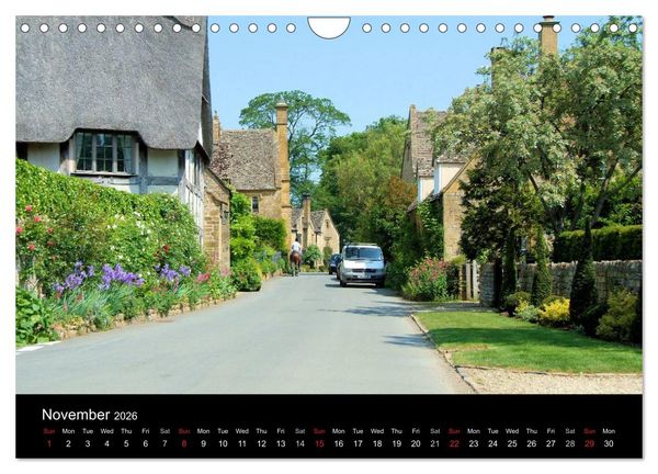 Produktbild: Cotswold Towns (Wall Calendar 2026 DIN A4 landscape), CALVENDO 12 Month Wall Calendar