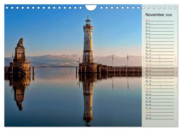 Produktbild: Leuchtt&uuml;rme - maritime Wegweiser in Deutschland (Wandkalender 2026 DIN A4 quer), CALVENDO Monatskalender
