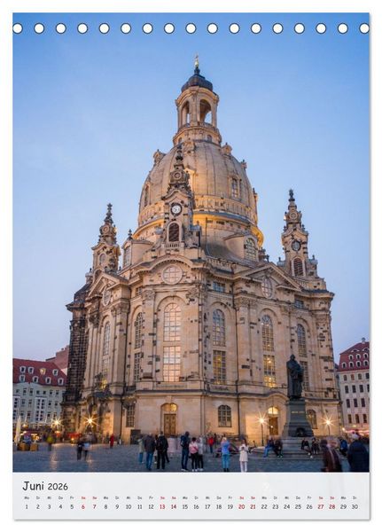 Produktbild: Dresden - Bilder aus Elbflorenz (Tischkalender 2026 DIN A5 hoch), CALVENDO Monatskalender