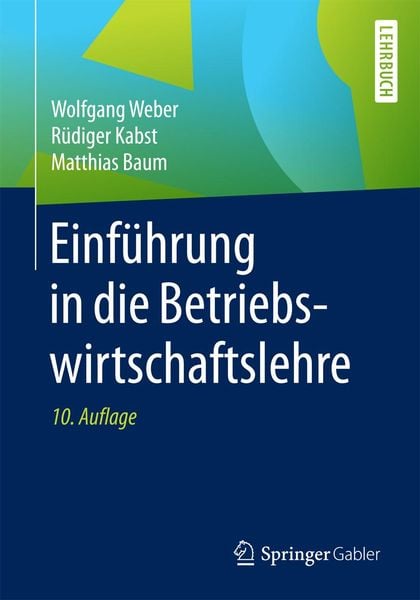 Produktbild: Einf&uuml;hrung in die Betriebswirtschaftslehre