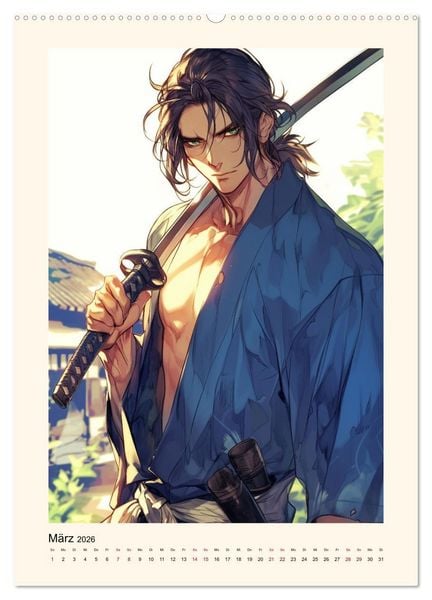 Produktbild: Gentle Anime Warriors (hochwertiger Premium Wandkalender 2026 DIN A2 hoch), Kunstdruck in Hochglanz