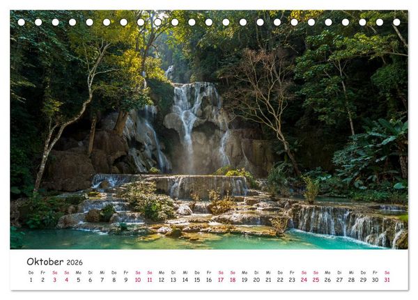 Produktbild: Laos - Im Herzen Indochinas (Tischkalender 2026 DIN A5 quer), CALVENDO Monatskalender