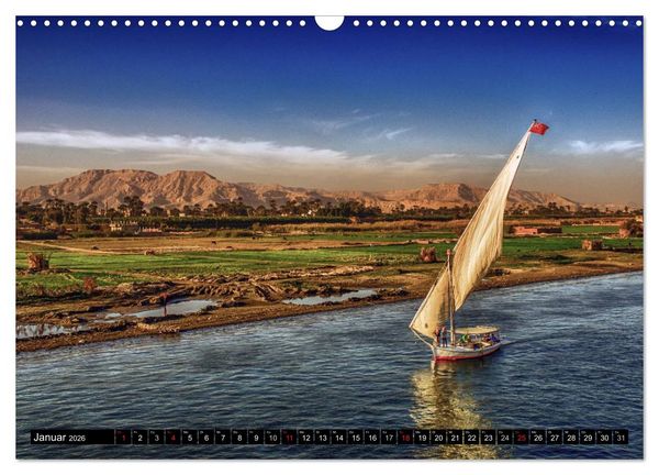 Produktbild: Abenteuer auf dem Nil. Eine Reise von Luxor nach Abu Simbel (Wandkalender 2026 DIN A3 quer), CALVENDO Monatskalender