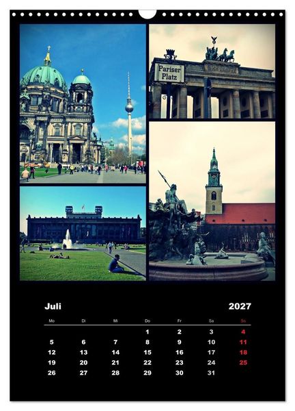 Produktbild: BERLIN / vertikal (Wandkalender 2027 DIN A3 hoch), CALVENDO Monatskalender