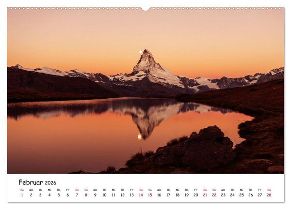 Produktbild: Sch&ouml;nste Berge der Alpen (Wandkalender 2026 DIN A2 quer), CALVENDO Monatskalender