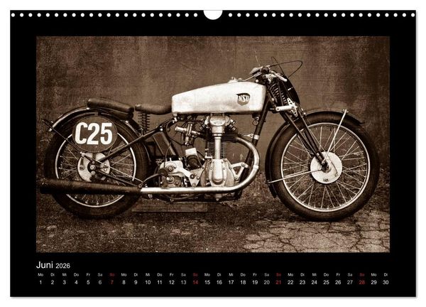 Produktbild: Motorrad Oldtimer (Wandkalender 2026 DIN A3 quer), CALVENDO Monatskalender