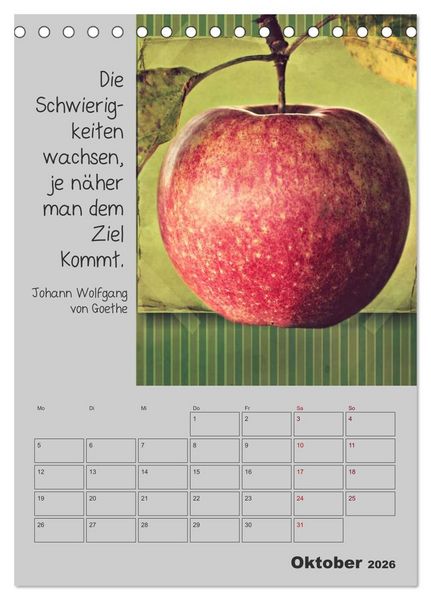 Produktbild: Motivationshilfe (Tischkalender 2026 DIN A5 hoch), CALVENDO Monatskalender