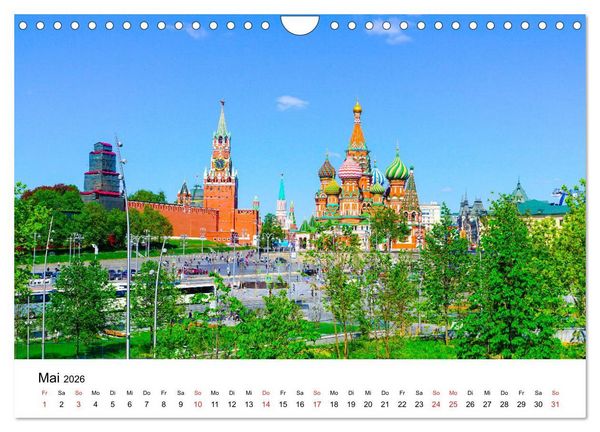 Produktbild: Moskau City (Wandkalender 2026 DIN A4 quer), CALVENDO Monatskalender