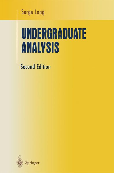 Produktbild: Undergraduate Analysis